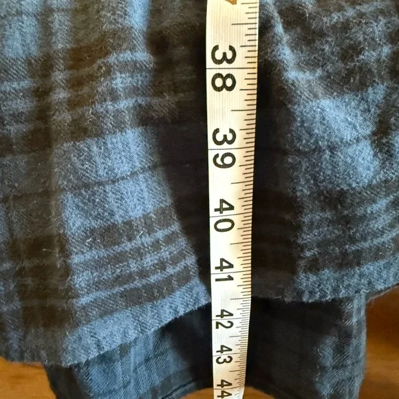 Natural Life Rebecca Midi Flannel Dress S Plaid Country Western Tiered Boho Soft - Picture 12 of 12